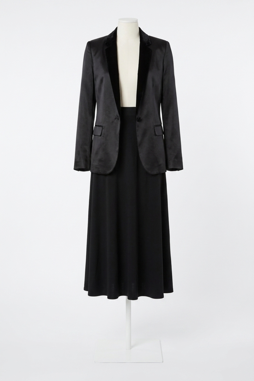 NEW CAMI NYC audrey button fastening blazer in black